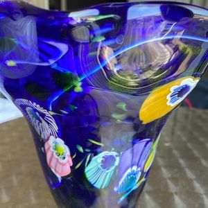 Indigo Vase by California Glass Arrist